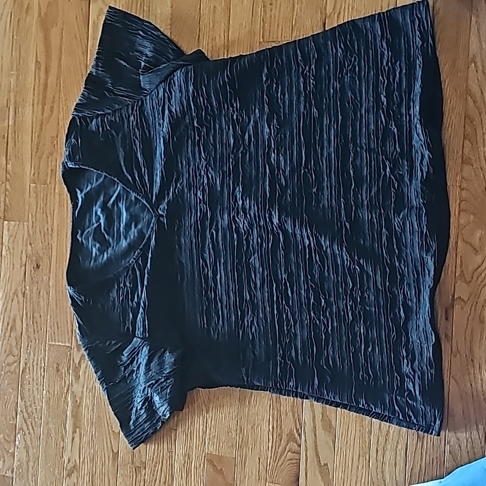 Shein 2xl black textured top